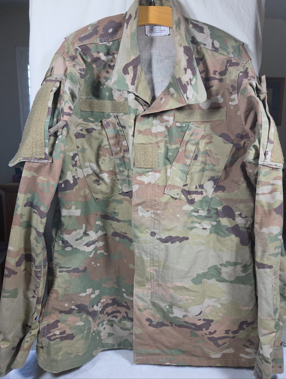 Men's US Army Camouflage Tactical Field Jacket - Multicolor Size Small Military